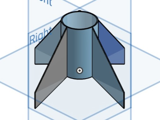35 mm Model Rocket Fin Can