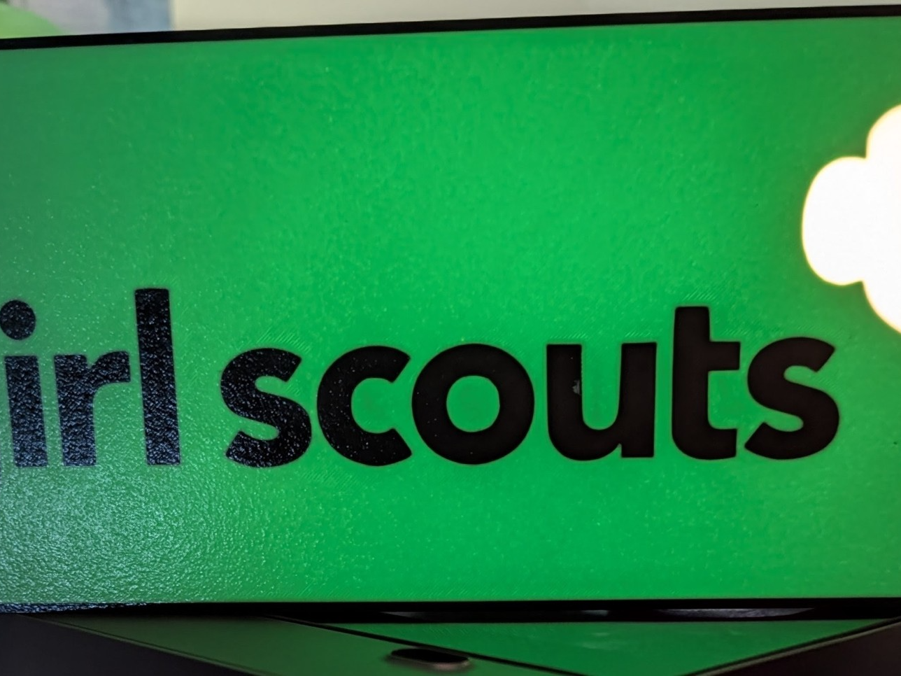 Girl Scouts Trefoil Light box