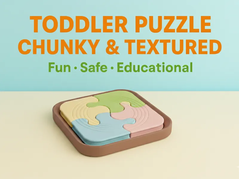 Toddler puzzle chunky & textured
