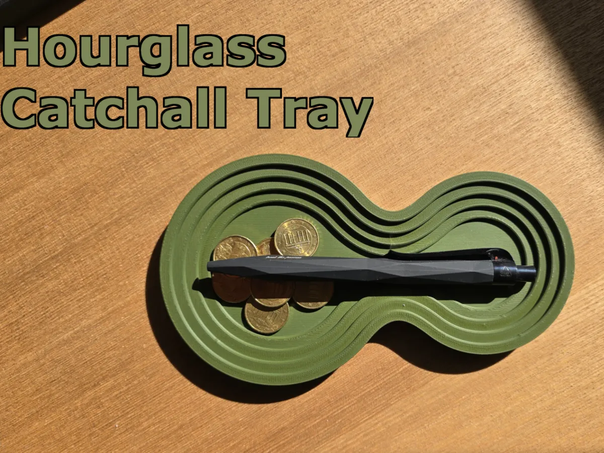 Hourglass Catchall Tray by Maker_julzi MakerWorld: Download Free 3D Models