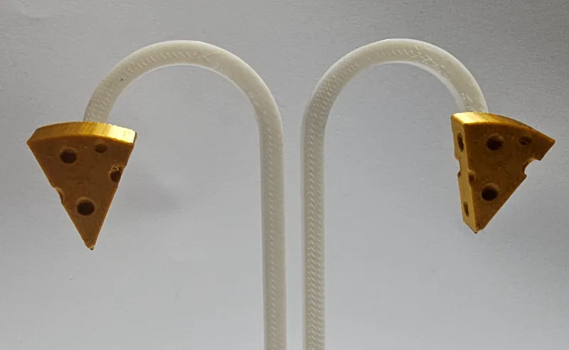 Cheese Slice Stud Earrings!