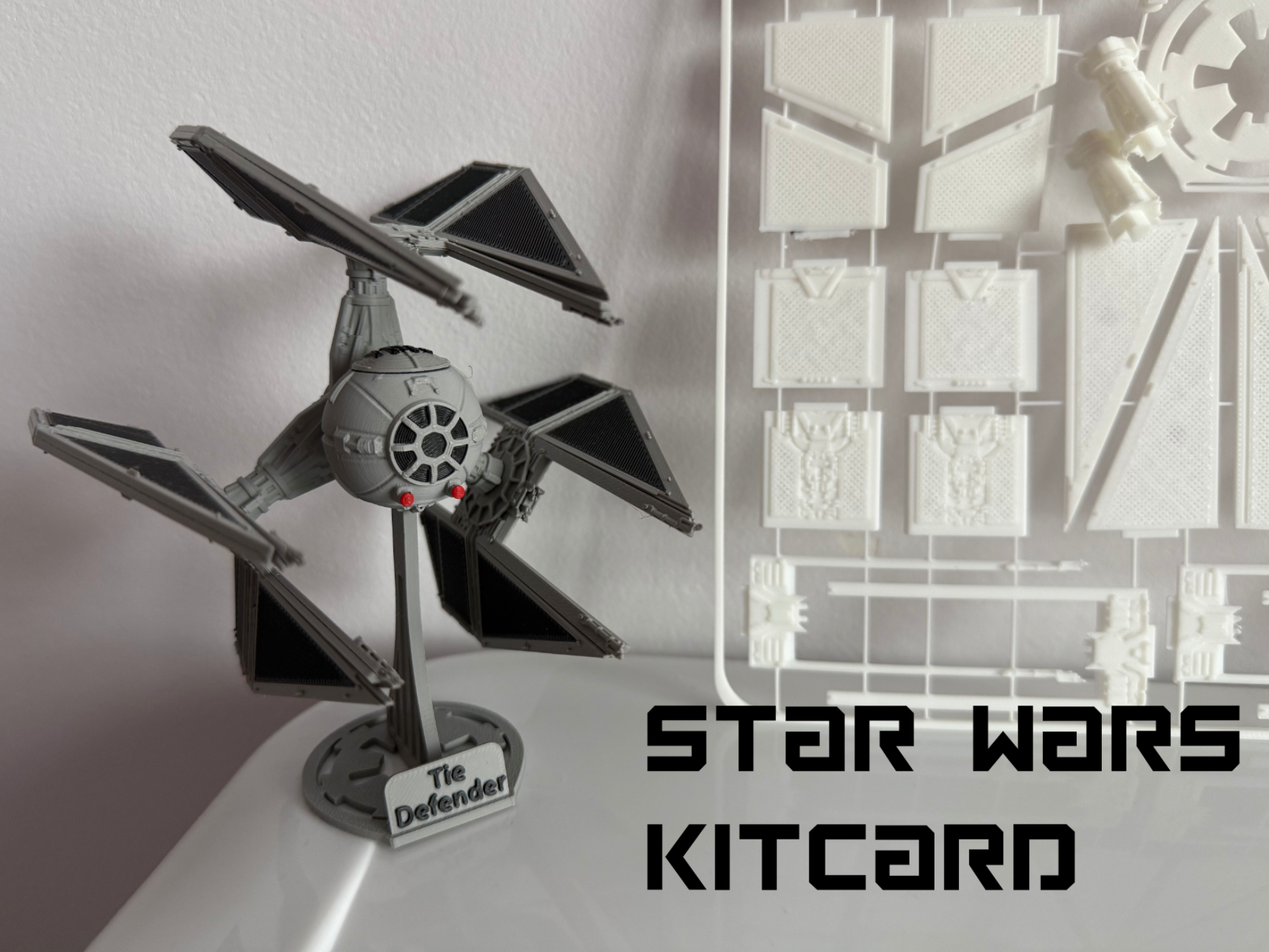 Highly Detailed TIE Defender– KitCard Model