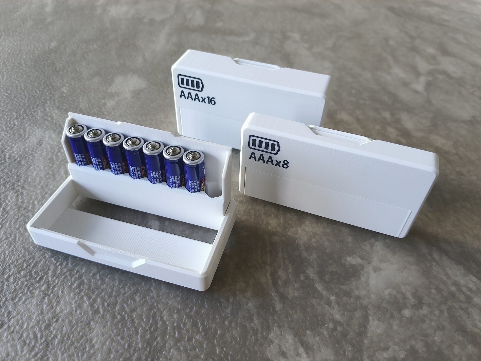 Miniatura 1 do modelo 3D 电池收纳盒(AAA)