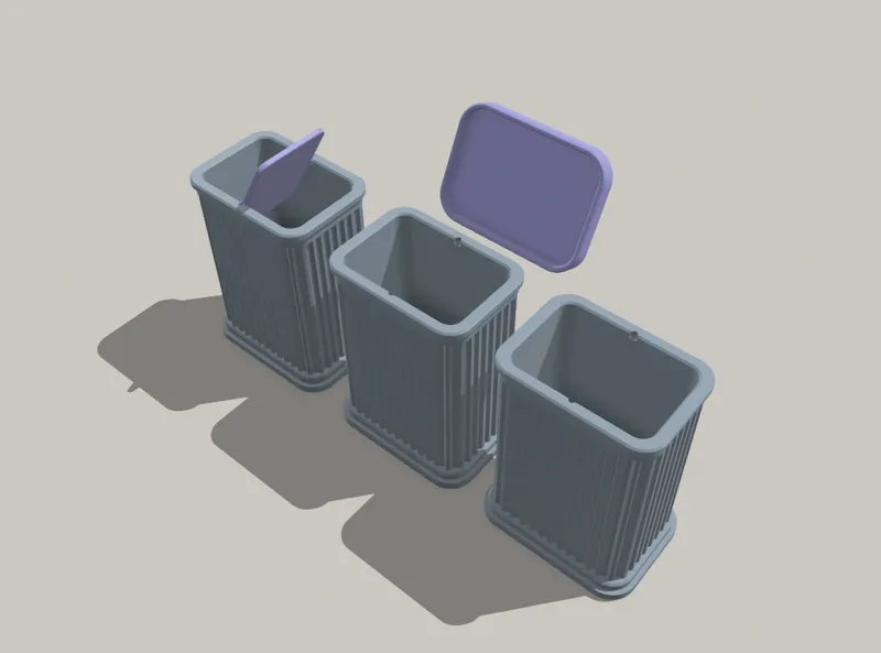 Storage Box with fixed or spinning lid