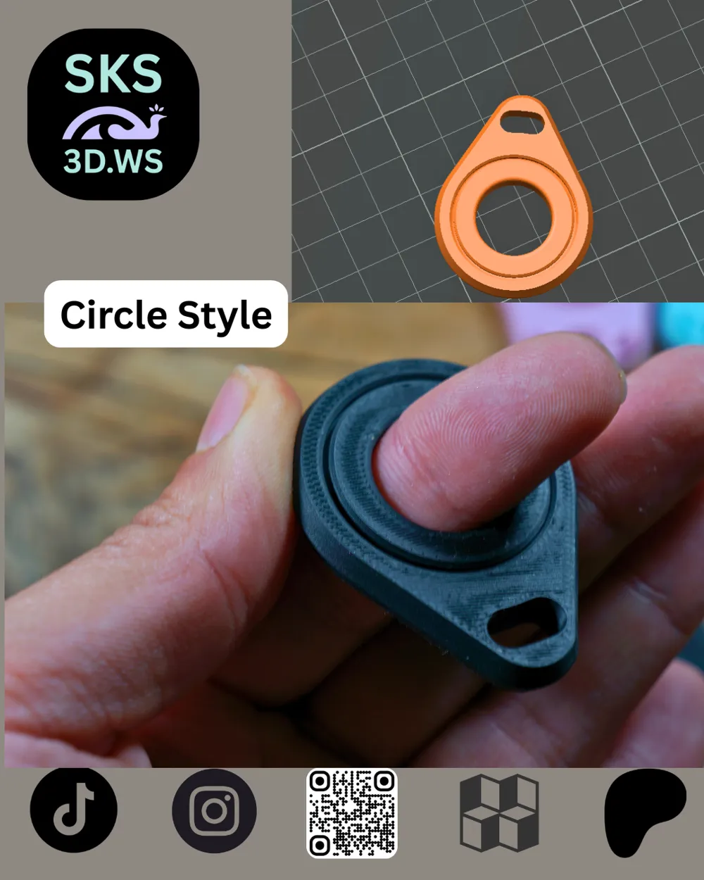 Car Fidget Keychains Keyring Car Fidget Spinner, 3 Styles. - Free 3D Print Model - MakerWorld