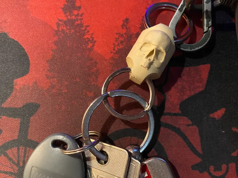 Quick Release (magnetic) Skull keyring holder