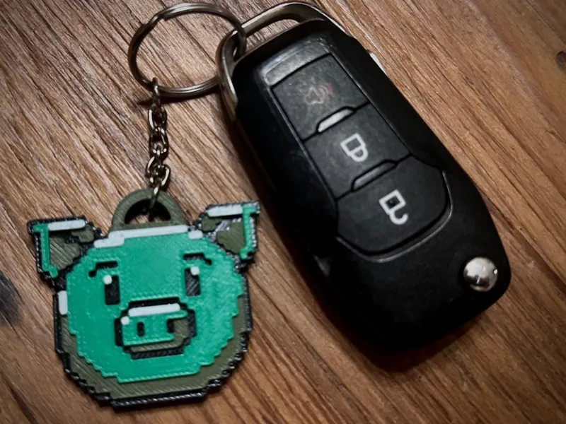 PorcoDesktop Keychain - torcedor Palmeirense