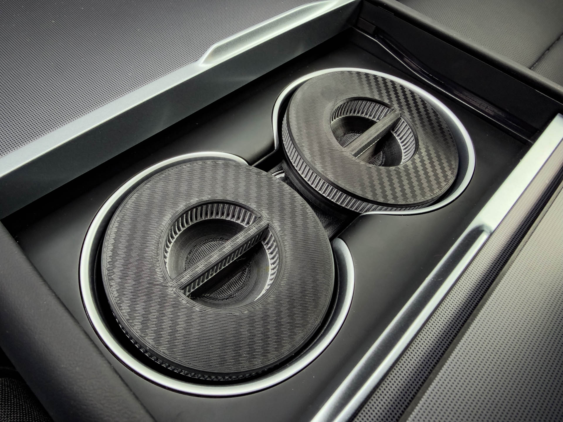 Tesla Model Y - Dual Storage Cupholder Box