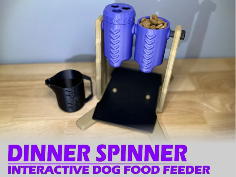 Dinner Spinner - A Dog Food Puzzle Toy