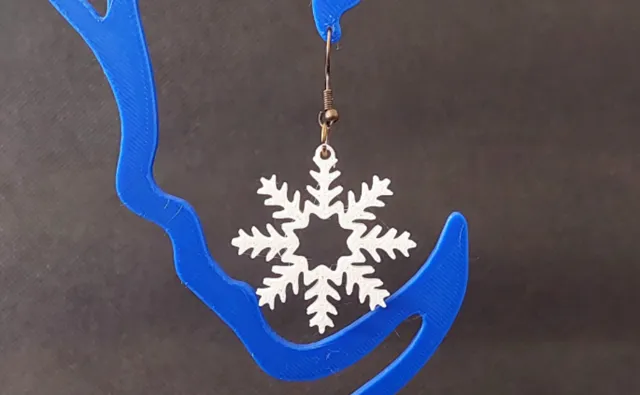 Christmas Snowflake v1 Earrings