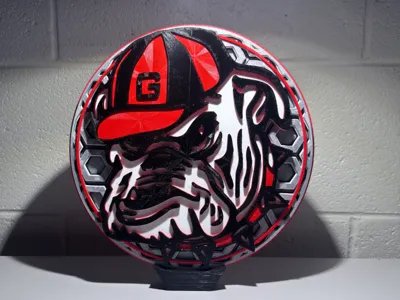 Georgia Bulldogs Throwback Dimensional Mosaic