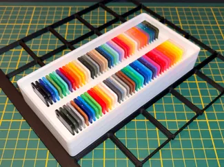 Gridfinity Filament Swatched 2x4x4