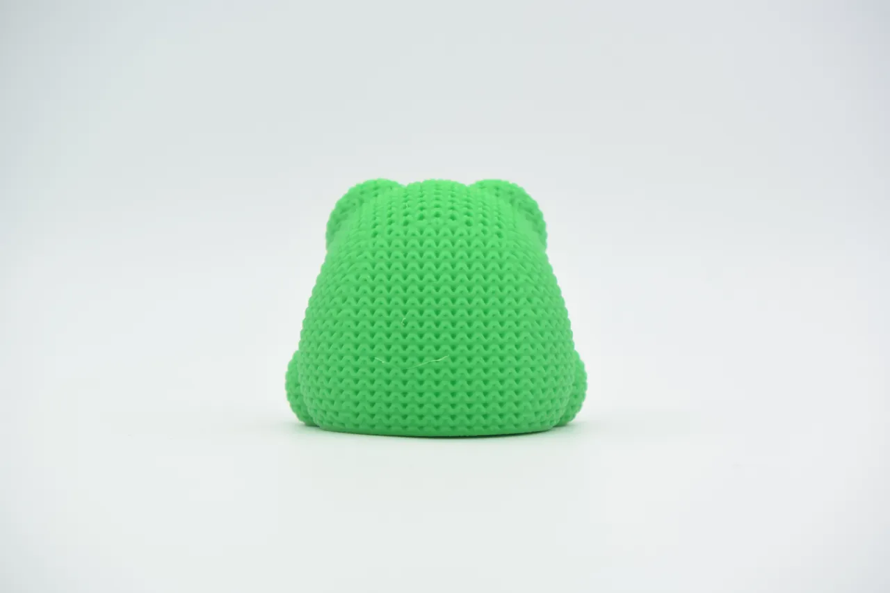 Knitted Frog view 3