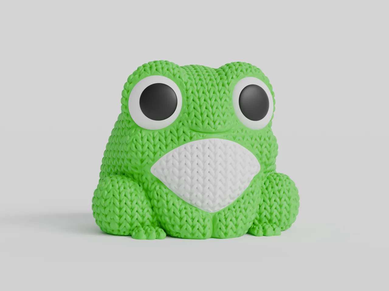 Knitted Frog view 4