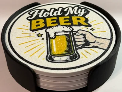Hold My Beer Coaster Set (4)