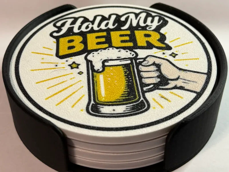 Hold My Beer Coaster Set (4)