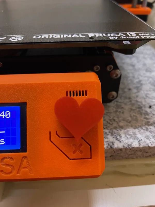 Heart LCD Knob