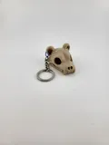 Ключодържател с форма на череп на мечка