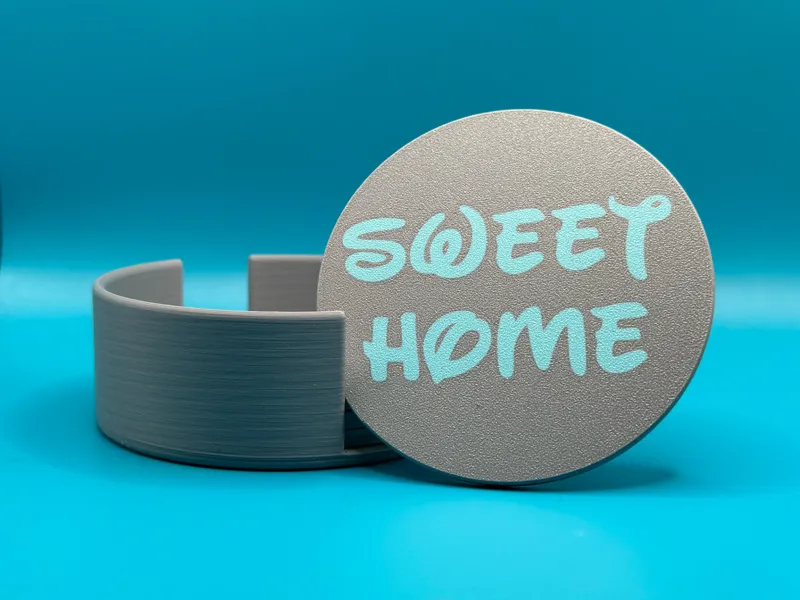 Sweet Home Coaster with Holder