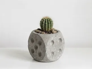 Concrete Dice planter mold