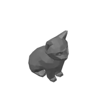 Chat low poly — photo 4