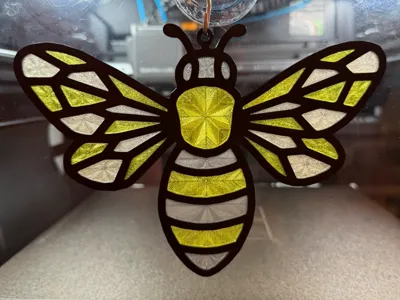 Stained Glass Honeybee