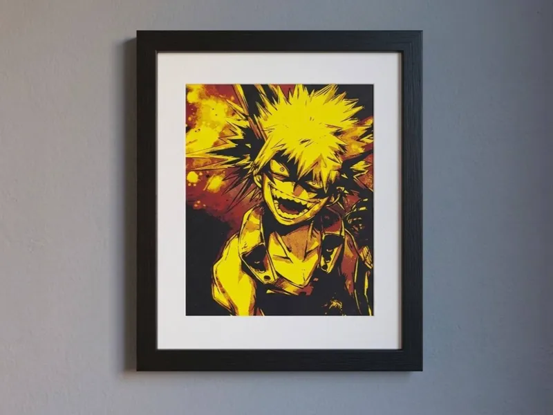 Bakugo Bang - My Hero Accademia wall art Hueforge