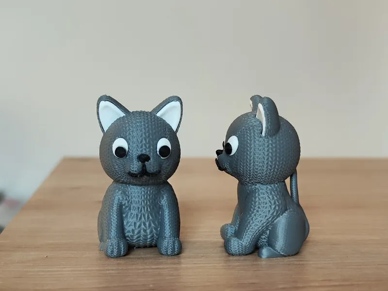 Knitted cat - multipart