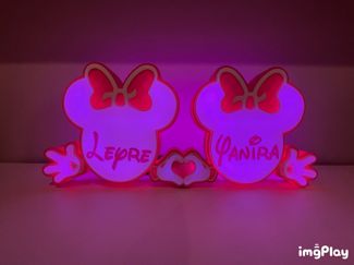 MINNIE CUSTOMIZABLE GEMELAS