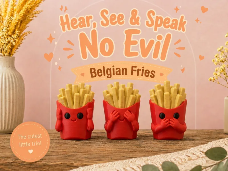 Hear, See & Speak No Evil Belgian Fries