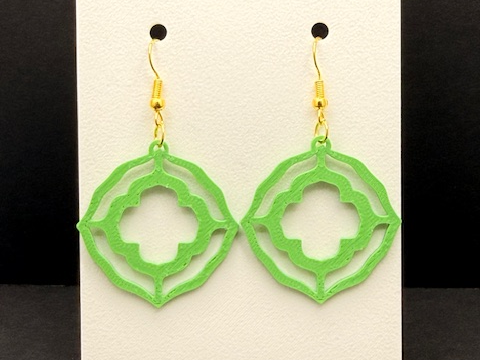 Gothic Arch Bloom Earrings (0.4mm Nozzle)