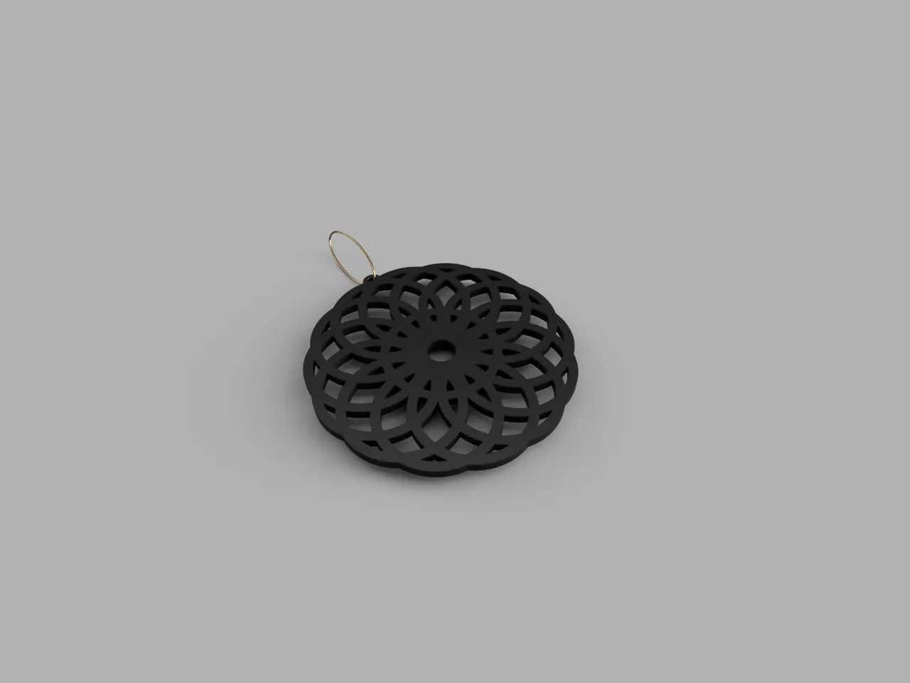 Earrings Mandala view 2