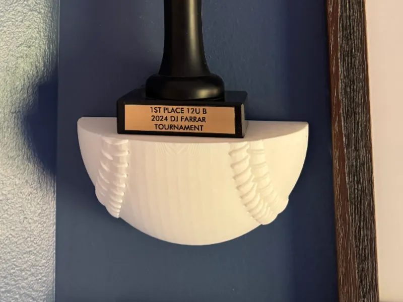 Baseball Mini Shelf / Trophy Shelf