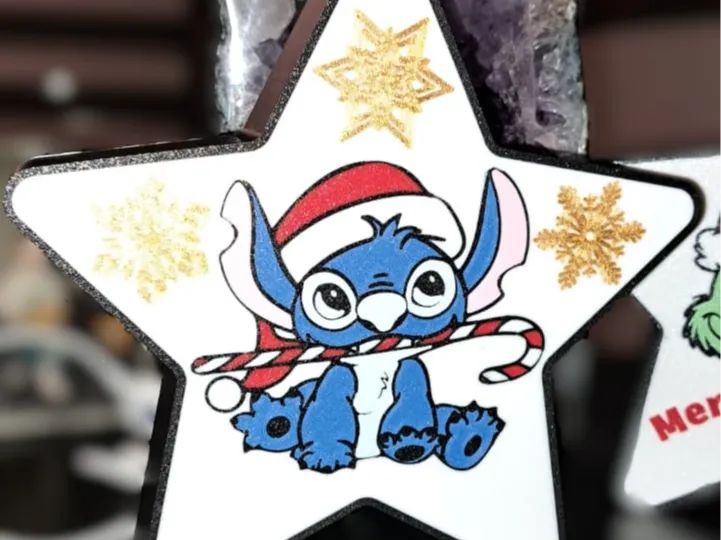Stitch Christmas Star