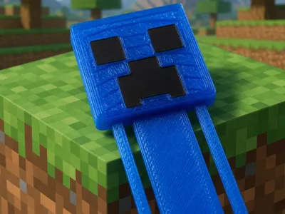 Minecraft bookmark: Creeper edition