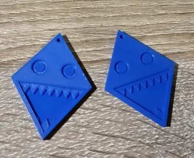 Gawr Gura Inspired Earring/Keychain