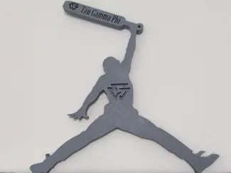 Tau Gamma Phi Jordan-Inspired Paddle Logo