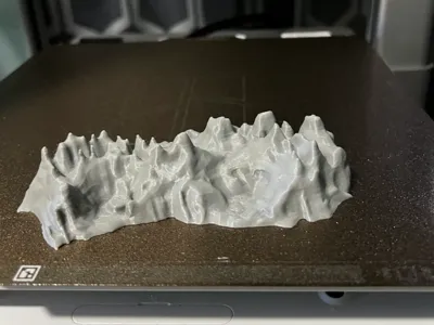 Rocky Mountain Terrain scape, scalable no supports