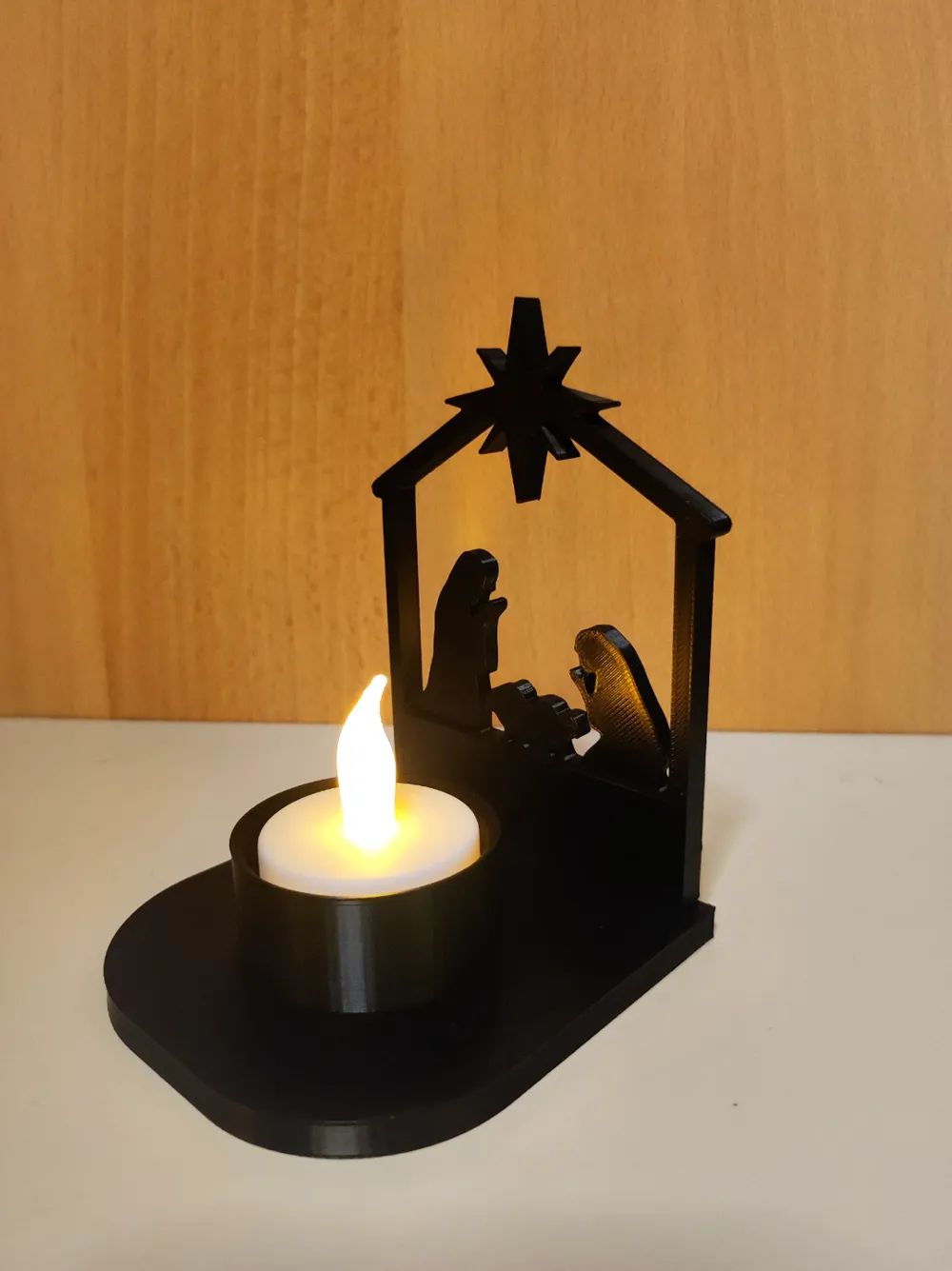 Christmas candle nativity Modular ornament by SnailPrint MakerWorld