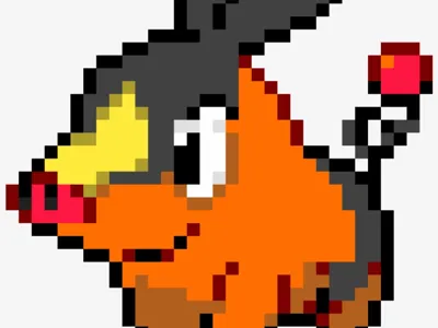 Pokémon- Tepig Pixel Puzzle