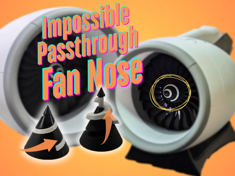 Impassible Passthrough Jet Engine Fan Nose
