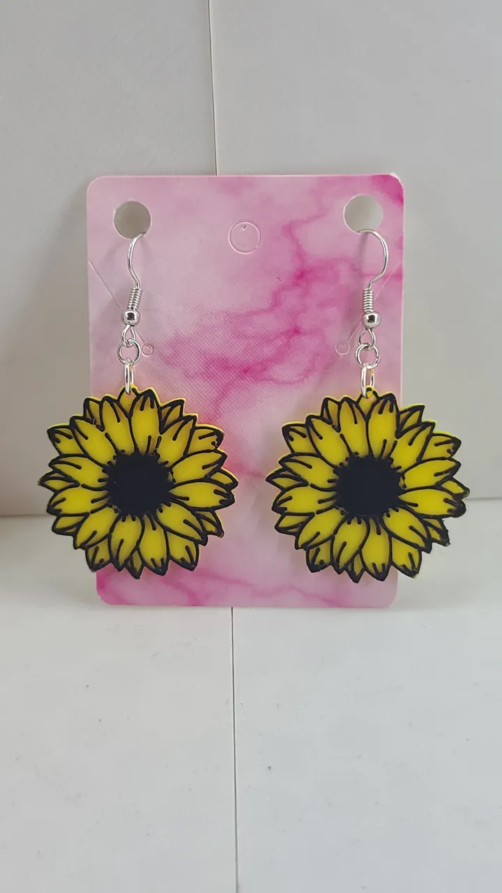 Flower Earrings part 2 view 3