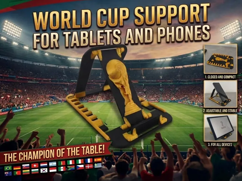 World Cup Tablet & Phones holder / foldable