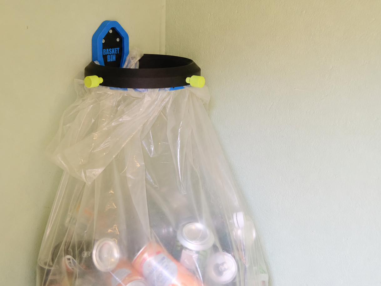 BasketBin - Wall Mounted Trash Bag Holder