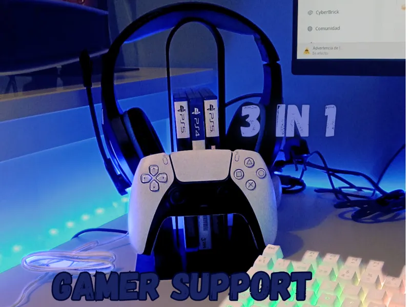Soporte gamer 3 en 1