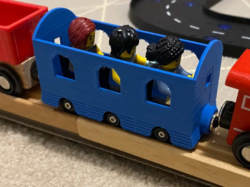 Brio/Ikea/Wooden Railway Brick Minifigure Carriage