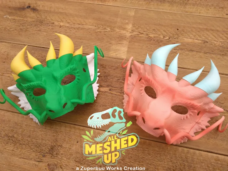 Eastern Dragon Masquerade Masks