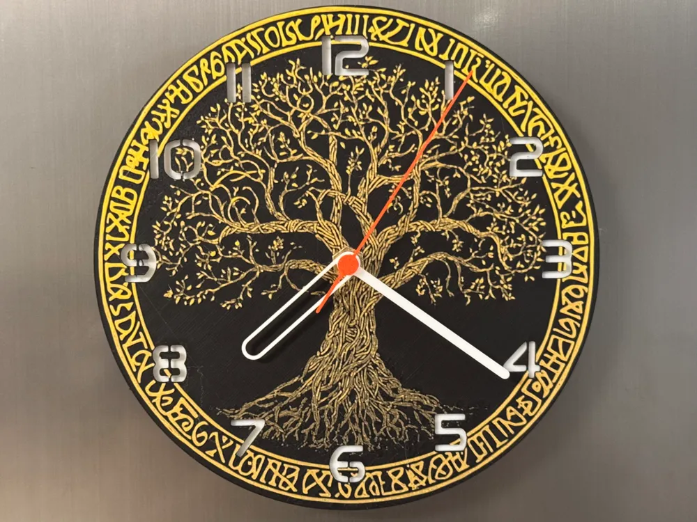 wall / desk clock Tree of Life by cP3D MakerWorld