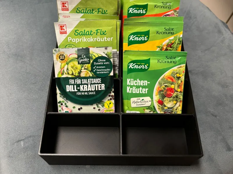 Salatdressingtütenbox