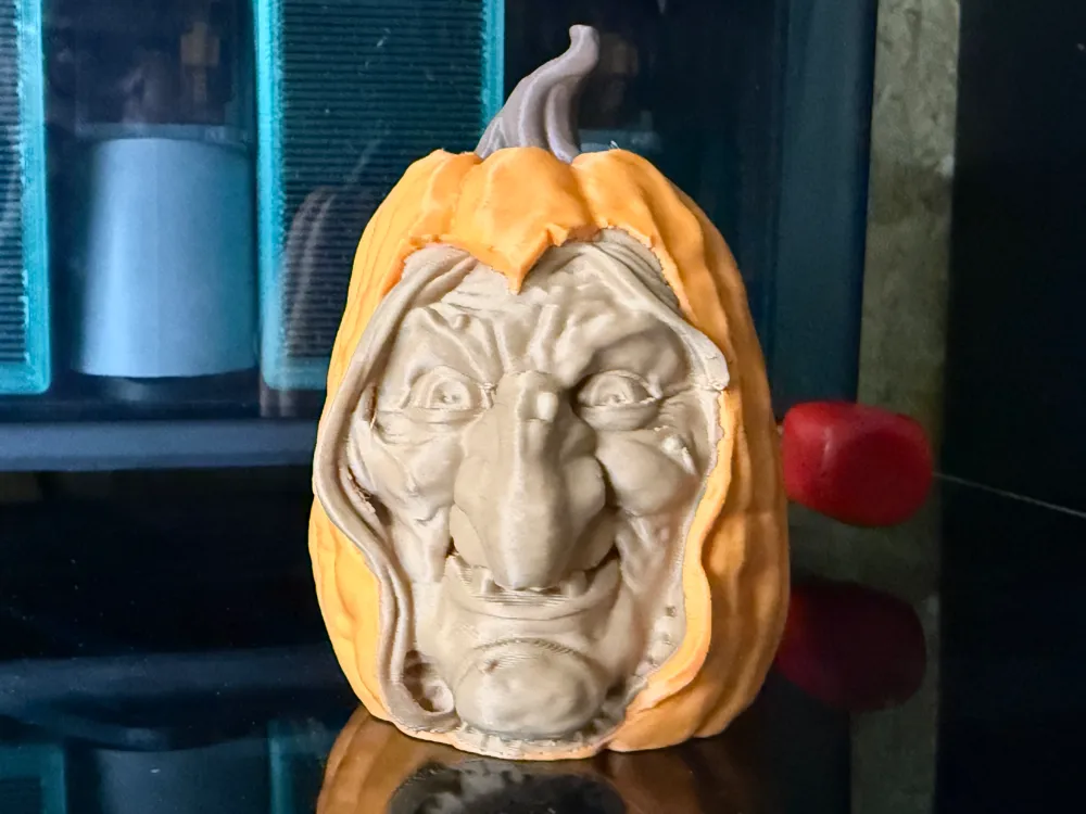 Pumpkin Witch Halloween - Free 3D Print Model - MakerWorld